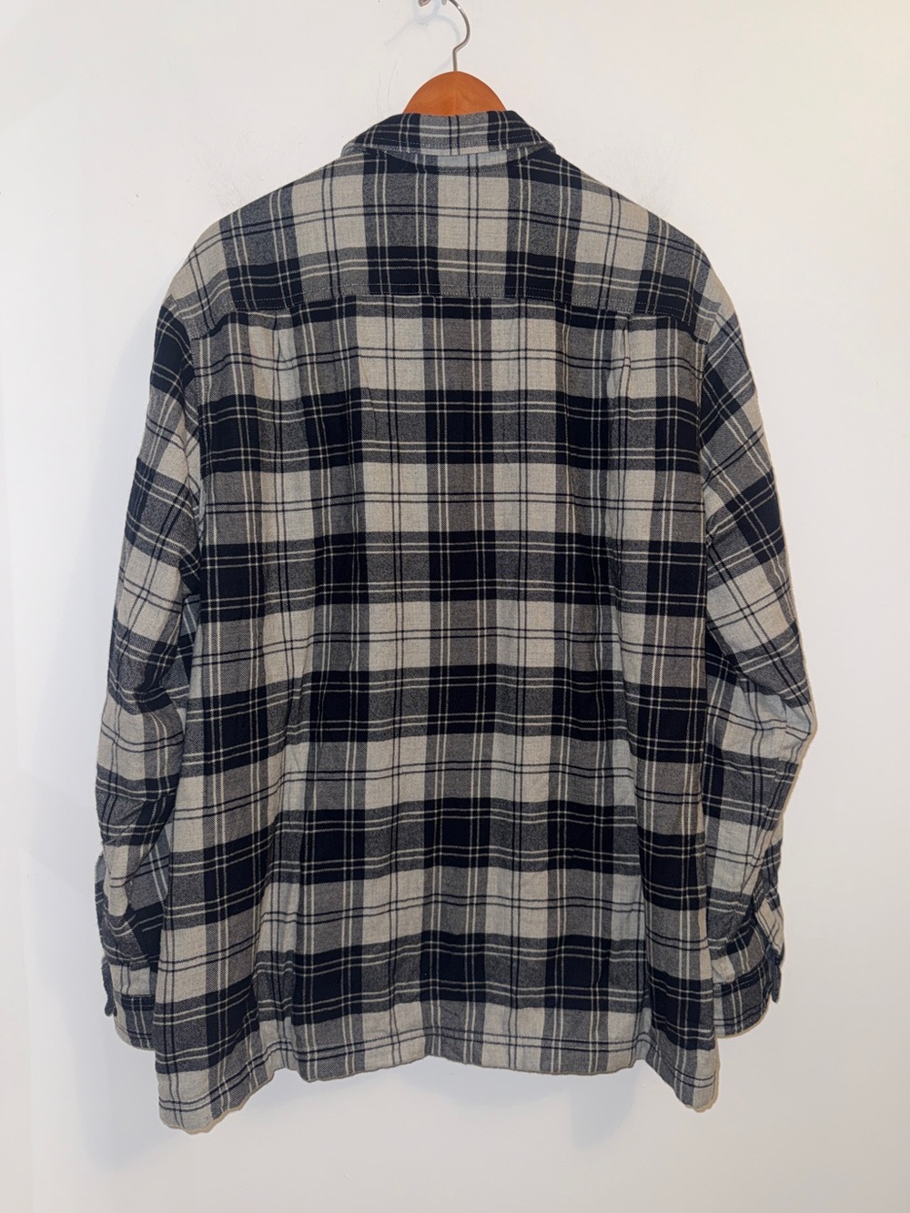 L.L.Bean Men’s Large Fleece Lined Flannel Plaid Shirt Jacket Shacket NWT - Picture 5 of 10